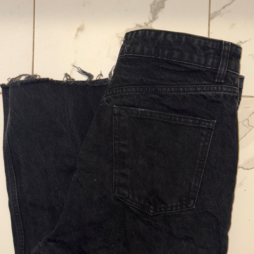 Zara Women's Straight Leg Dark Jeans - Picture 2 of 7